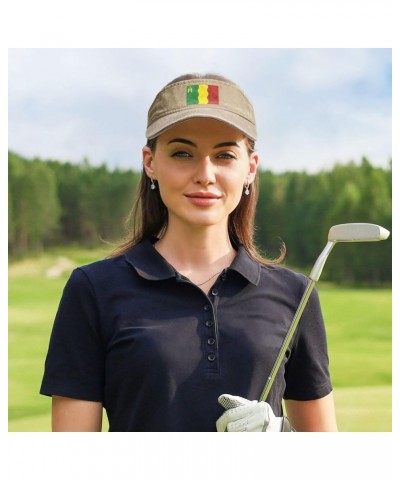 Loiza Flag Sun Visor Hats for Women Men Adjustable Cooling Sports Sun Hats Cotton Golf Cap Natural $14.04 Sun Hats