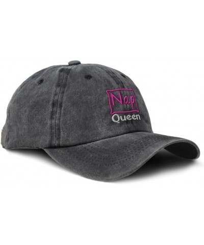 Soft Washed Baseball Cap Nap Queen Cotton Dad Hats for Men & Women Black $16.81 Baseball Caps