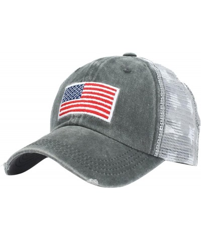 Curved Brim Duck Tongue Hat Sun Visor Women's Independence Day Quick Dry Sports Hat Grey $8.21 Visors