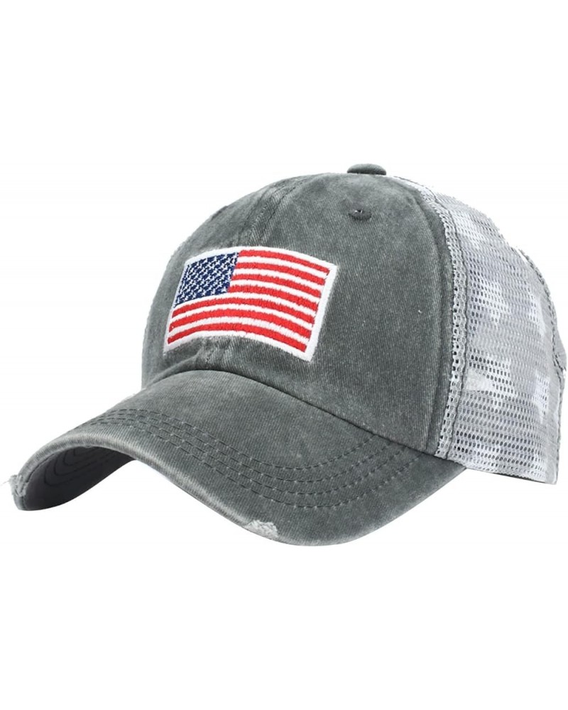 Curved Brim Duck Tongue Hat Sun Visor Women's Independence Day Quick Dry Sports Hat Grey $8.21 Visors