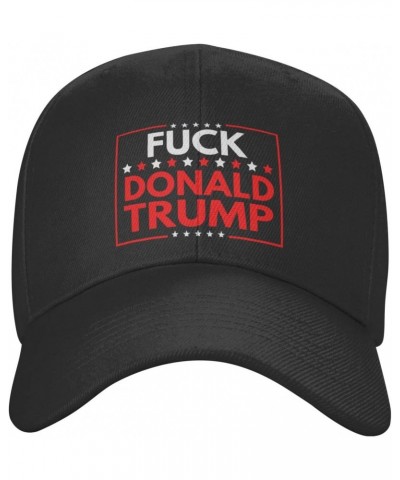 Fuck Donald Trump Hat Adult Adjustable Classic Casquette hat Baseball Cap Black $11.39 Baseball Caps