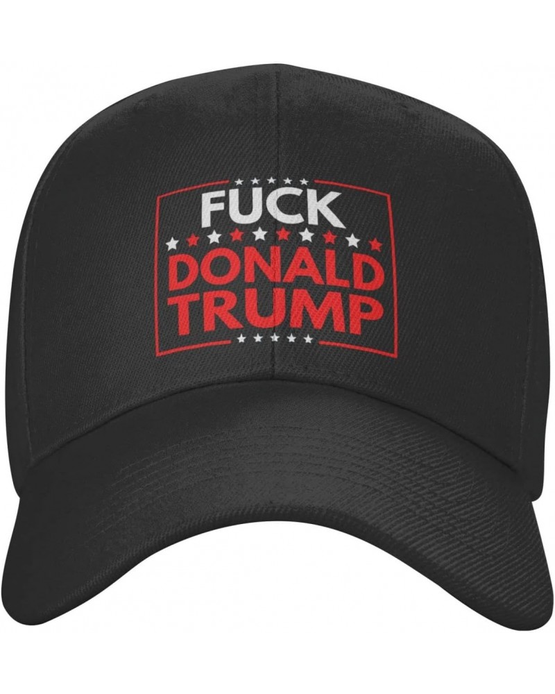 Fuck Donald Trump Hat Adult Adjustable Classic Casquette hat Baseball Cap Black $11.39 Baseball Caps