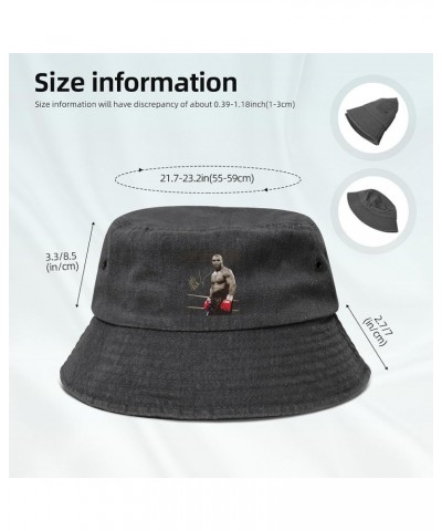 Unisex Fashion Printing Bucket Hat Washed Cotton Sun Fisherman Cap Outdoor Headwear for Women Men Black $11.87 Bucket Hats