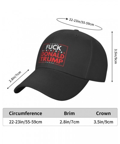 Fuck Donald Trump Hat Adult Adjustable Classic Casquette hat Baseball Cap Black $11.39 Baseball Caps