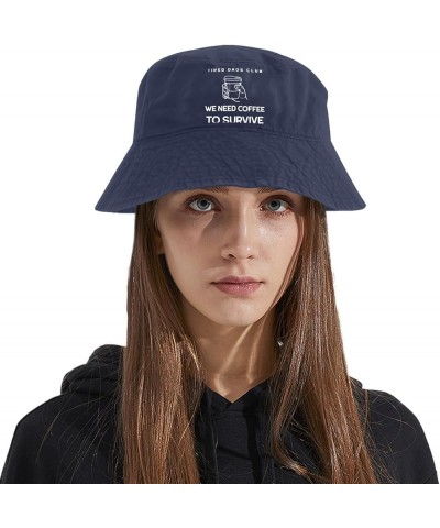 Tired Dads Club Bucket Hats Bucket Hat Trendy Hat for Camping Accessories for Travel Must Haves Navy $9.24 Bucket Hats