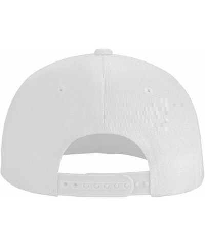 Custom Hats Your Design Here Add Your Name Text Logo Customized Made Flat Hats White $8.19 Baseball Caps