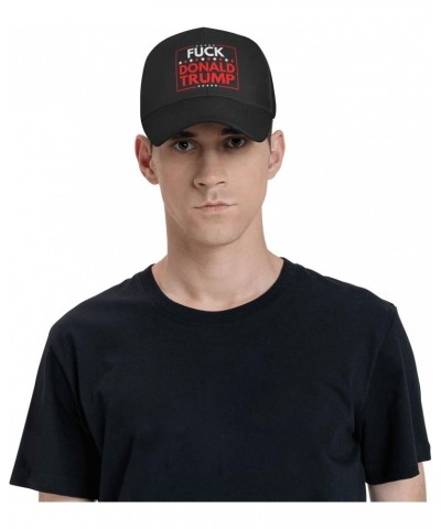 Fuck Donald Trump Hat Adult Adjustable Classic Casquette hat Baseball Cap Black $11.39 Baseball Caps