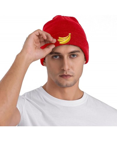 Banana Funny Hat Winter Warm Thick Knit Skull Beanie Cap Red $11.59 Skullies & Beanies