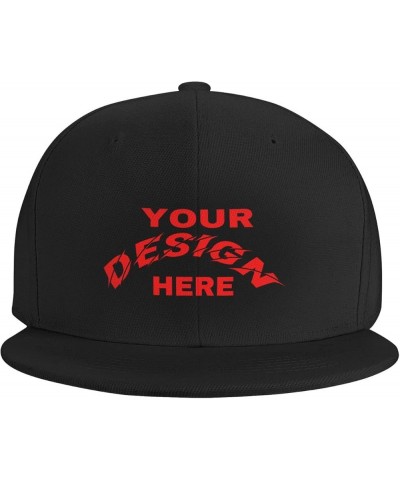 Custom Hat Add Your Design,Custom Name Cap,Custom Hat Design Your Own Classic Mens Womens Trucker Hats Black-3 $8.44 Baseball...