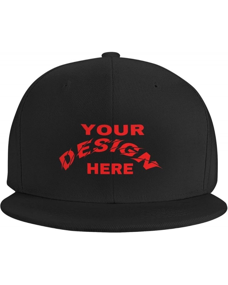 Custom Hat Add Your Design,Custom Name Cap,Custom Hat Design Your Own Classic Mens Womens Trucker Hats Black-3 $8.44 Baseball...