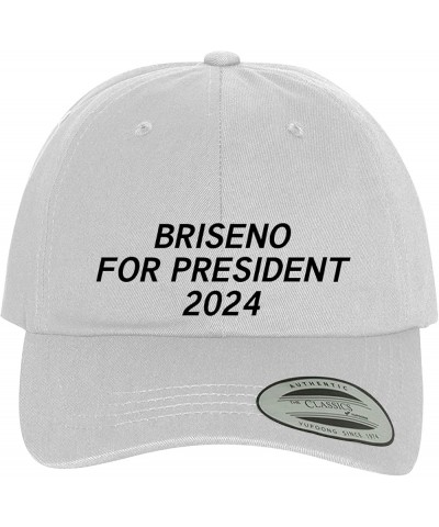 Briseno for President 2024 - Comfortable Dad Hat Baseball Cap White $15.97 Baseball Caps