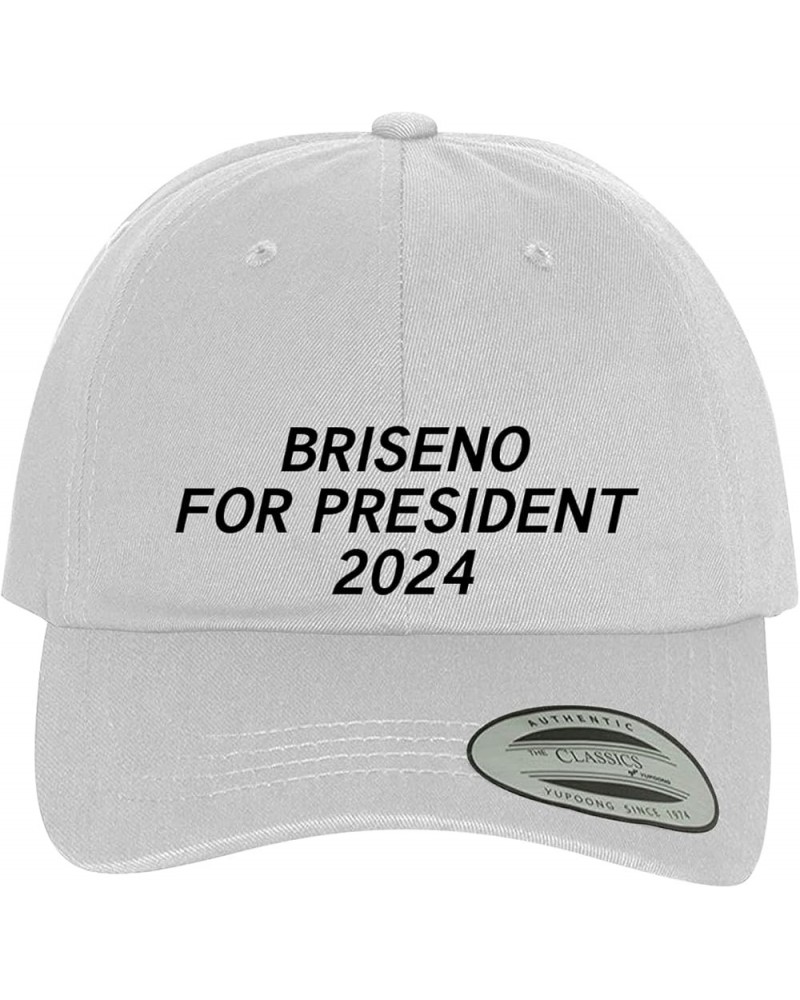 Briseno for President 2024 - Comfortable Dad Hat Baseball Cap White $15.97 Baseball Caps