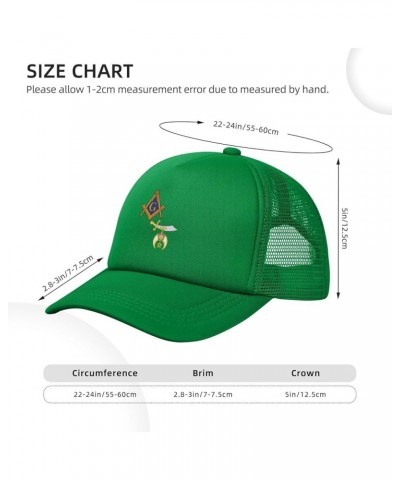 Mason Shriner Split Masonic Shrine Noble Gift Trucker Hat Women Mesh Baseball Cap Sun Hat Men Dad Hat Black Green $10.70 Base...