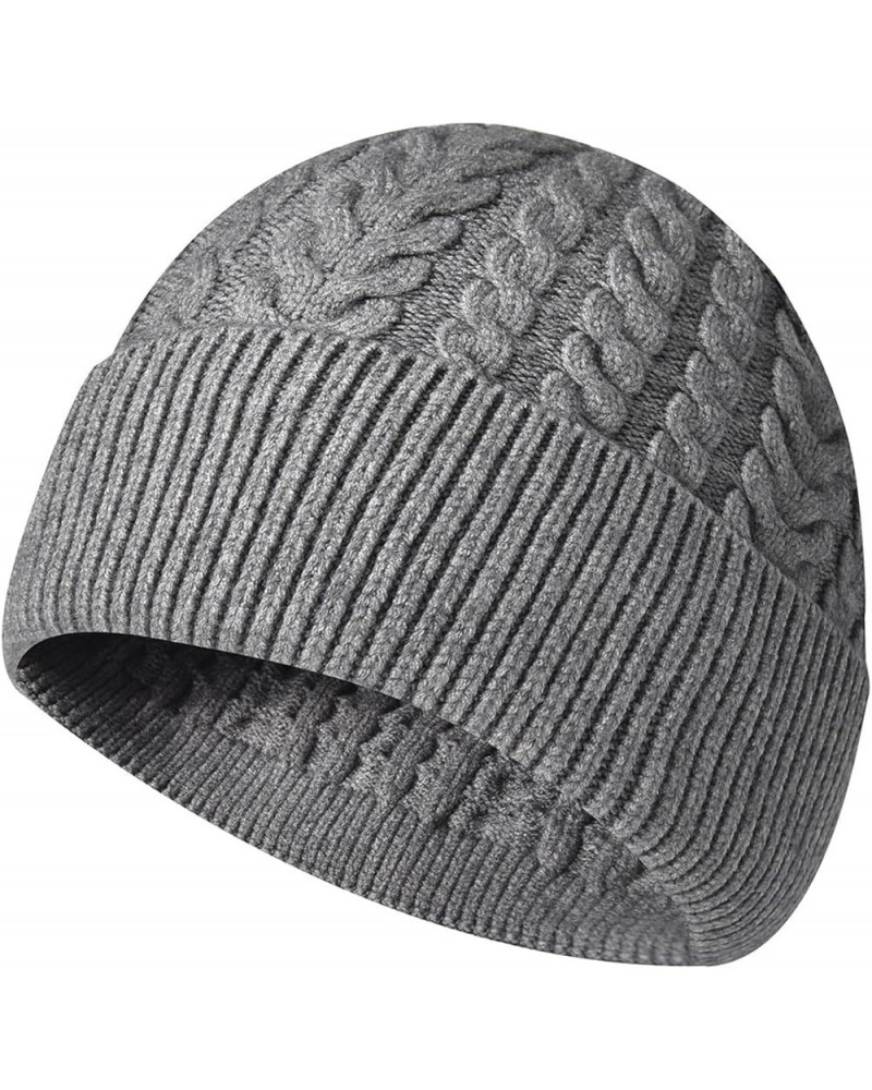 Mens 2023 Winter Warm Knitting Hats Skull Beanie Knit Caps Warm Winter Caps Unisex Fashion Knit Cuffed Caps Gy1 $10.36 Balacl...