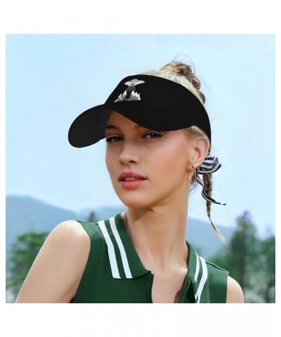 Sun Visor Hats Sport Wear Athletic Sun Visor Caps Adjustable Sun Protection Visors for Women Men Ufo Bigfoot $14.18 Visors