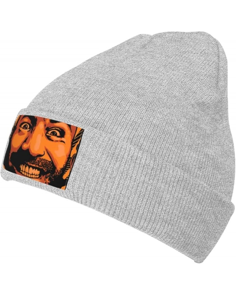 The Joe Music and Rogan Experience Beanie Hat Unisex Knit Soft Cuffed Hat Slouchy Striped Skull Cap Warm Plain Hat Black Gray...