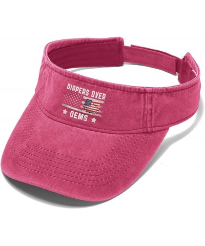 Diapers Over dems Hats Sun Visor for Adult Baseball Hats Stylish Visor Pink $9.44 Visors