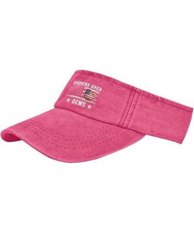 Diapers Over dems Hats Sun Visor for Adult Baseball Hats Stylish Visor Pink $9.44 Visors