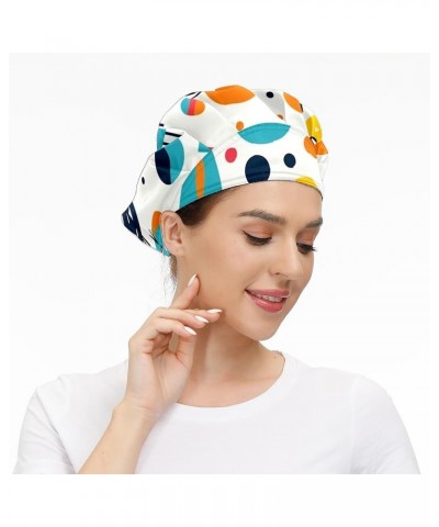 Working Cap with Sweatband Elastic Toggle Adjustable Bouffant Hats Printed for Woman Man (31) Simple Drawing Style Cat_6 $11....