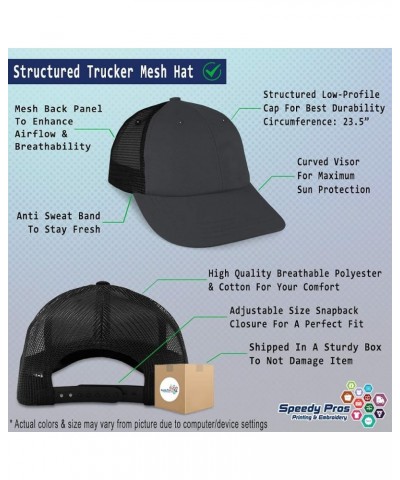 Custom Custom Trucker Hat Baseball Cap Database Administrator Data Cotton Computer Dad Hats for Men & Women Dark Grey Black P...