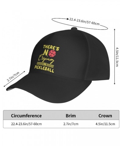 There's No Crying in Pickleball Cap Tucker Hat Adjustable Sports Baseball Caps3 Black $13.74 Baseball Caps