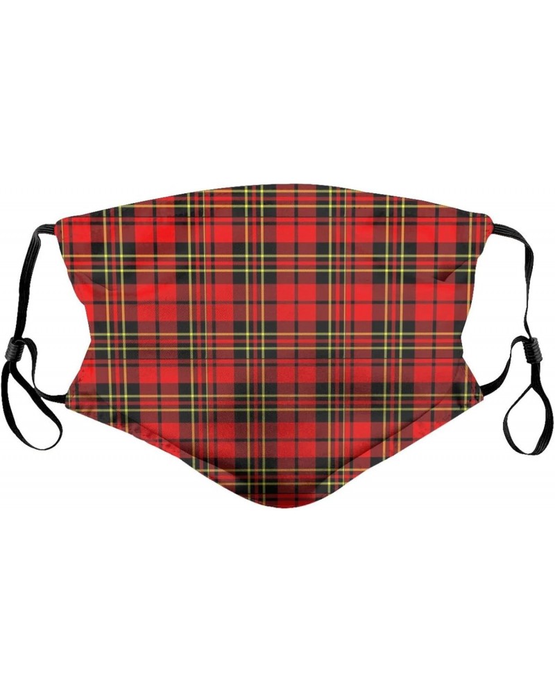 Clan Brodie Tartan Reusable Face Mask with Replaceable Filter Activated Carbon Dust Mask with Two Filters $10.05 Balaclavas