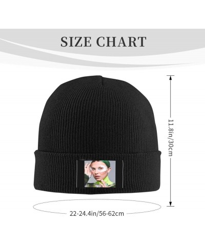 Millie Bobby Brown Knit Hat Cap Warm Knitted Woolen Beanie Hats Fashionable Adults Stretch Black Black $9.44 Skullies & Beanies