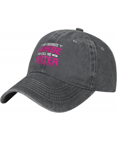 My Favorite Nurse Call Me Sister Vintage Baseball Cap Women Men Trucker Caps Golf Dad Hats Deep Heather $11.16 Cowboy Hats