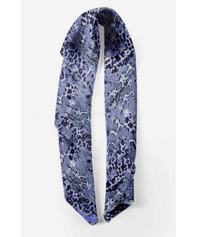 Pure Silk Printed Scarf Dupatta Head Neck Wrap Bandanas For Women Bluish Violet2 $21.27 Scarves