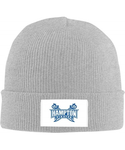 Hampton University Classic Warm Winter Knit Cap Fleece Lined Beanie Hat Gray $9.84 Skullies & Beanies