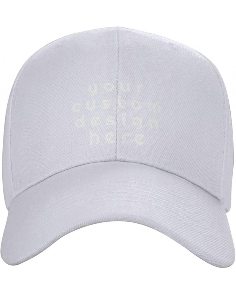 Custom Hats for Men Add Your Logo Text or Photo Hats White $8.05 Baseball Caps