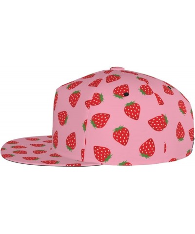 Strawberry Baseball Cap Cute Hat Fashion Flat Bill Brim Adjustable Hats Cute Cap for Women Girls Strawberry 06 $11.49 Basebal...