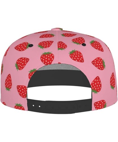 Strawberry Baseball Cap Cute Hat Fashion Flat Bill Brim Adjustable Hats Cute Cap for Women Girls Strawberry 06 $11.49 Basebal...