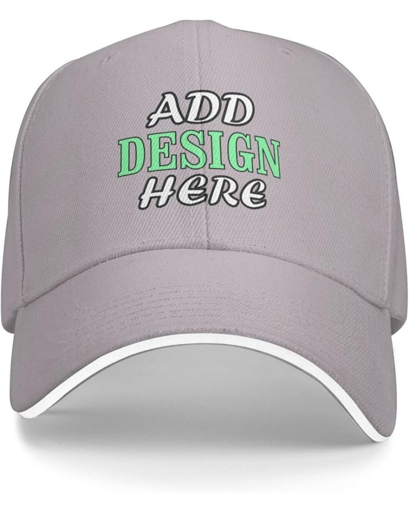 Custom Hats Personalized Adjustable Hat with Your Text/Photo/Image/Logo Trucker Hat Dad Hat, Unisex Indoor/Outdoor Hat Curved...