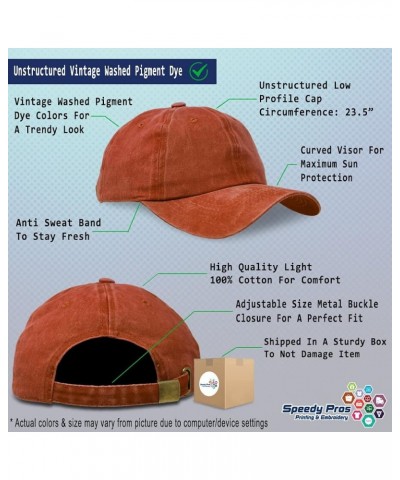 Soft Washed Baseball Cap Cf Dad Cotton Dad Hats for Men & Women Orange $14.55 Baseball Caps