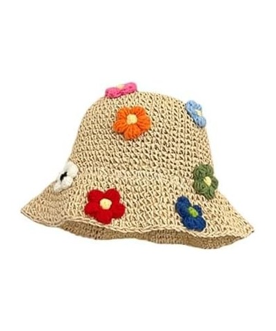 Womens Wide Brim Straw Hat Fedora Summer Beach Sun Hat Fashion Straw Hat for Women Casual Outdoor Vacation Hat Lace Pearl $14...