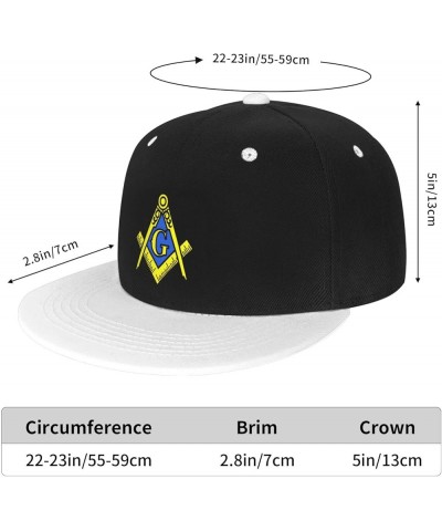 Masonic Pattern Baseball Cap Men Hat Women Dad Hat Sun Hat Adjustable Trucker Hat Cowboy Hat White White $10.29 Baseball Caps