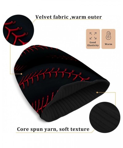 Baseball Seam Beanie Hat for Men Women Winter Soft Warm Knit Cuffed Beanie for Outdoor Cold Weather Sports Ski Unisex Hat Cap...