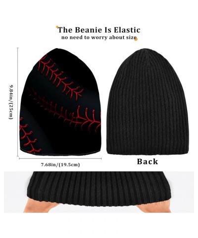 Baseball Seam Beanie Hat for Men Women Winter Soft Warm Knit Cuffed Beanie for Outdoor Cold Weather Sports Ski Unisex Hat Cap...