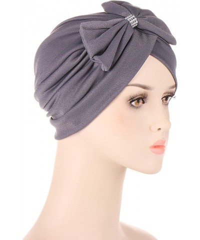 Ladies Fall Head Scarf Womens Large Elastic Solid Comfort Flat Hat Monochrome Fashion Headband Hat Womens Hat Greyy75 One Siz...