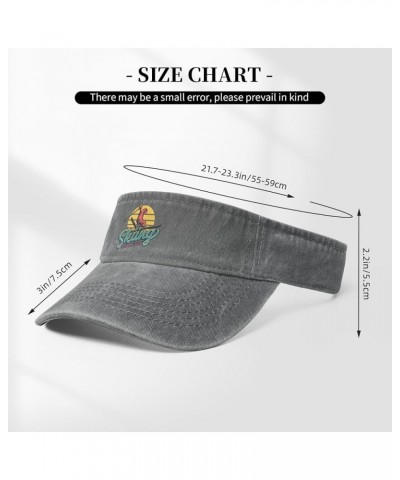 Ski Extreme Club Sun Visor Hats for Women Men Sun Hat Cotton Golf Hat Vintage Baseball Cap Gray $12.32 Visors