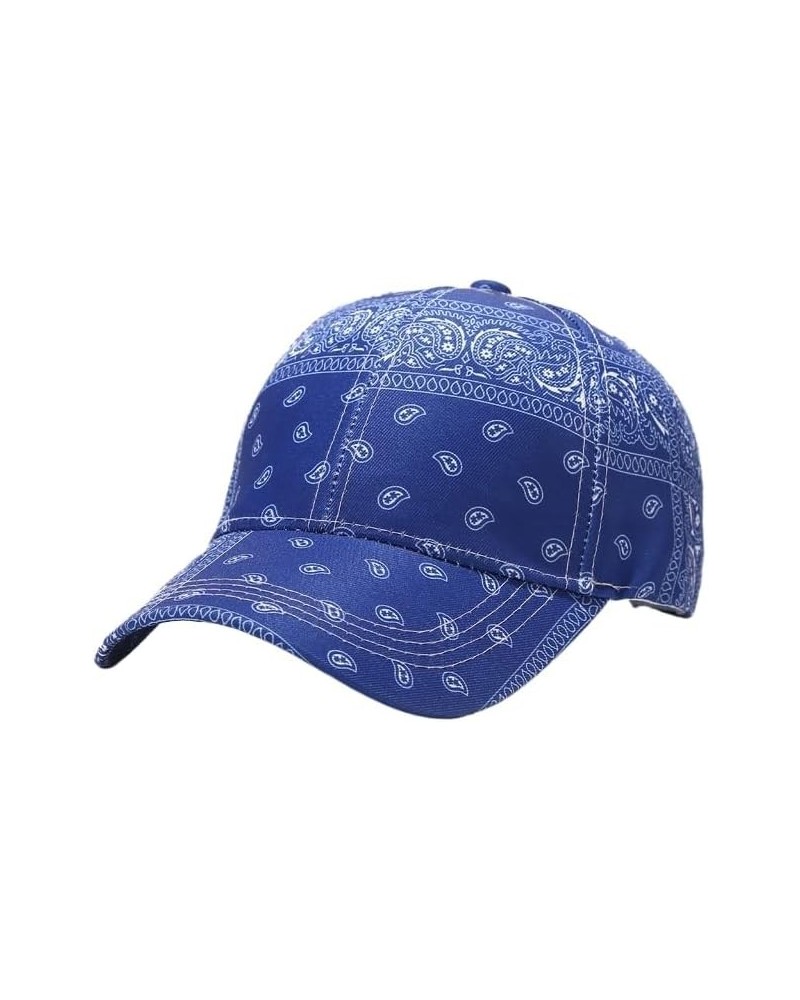 Bandana Baseball Cap for Men Women Adjustable Summer Fashion Hip Hop Paisley Bandanas Sun Hat Outdoor Beach Caps Blue Basebal...