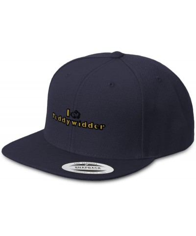 Snapback Hats for Men and Women I Rabbit Teddywidder Acrylic Flat Bill Baseball Navy Design Only $14.62 Baseball Caps