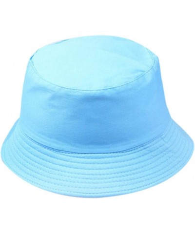 FarJing Unisex Fisherman Hat Packable Casual Travel Beach Sun Hats Fashion Wild Sun Protection Cap Outdoors Sky Blue $5.99 Su...