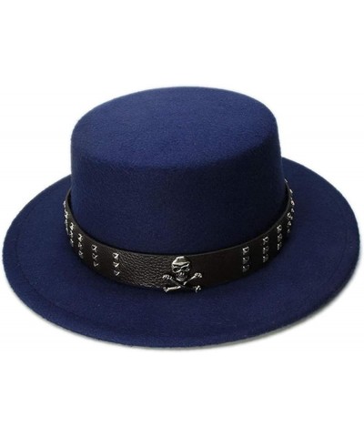 Unisex Vintage Fedora Wide Brimmed Dome Pork Pie Dome Hat Red One Size $19.80 Fedoras