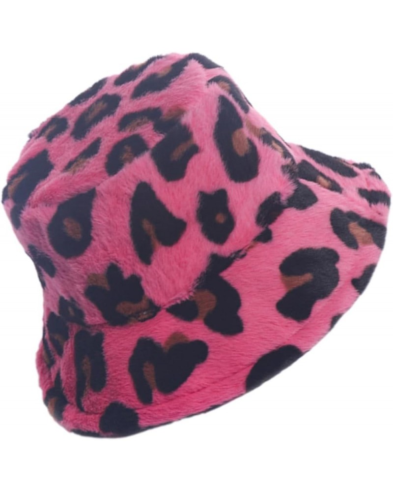 2pcs Leopard Bucket Hat Fisherman Hat Warm Hat Sun Hat Wide Fluffy Warmer Beach Fuzzy Women Bucket Cap Rosyx2pcs $10.39 Bucke...