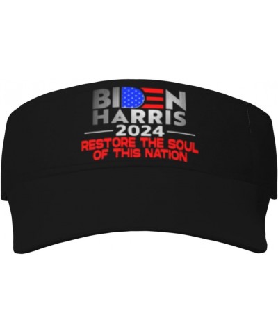 Joe Biden Kamala Harris Restore The Soul of This Nation Visor Cap Adjustable Uv Protection Sun Visor Hats Empty Top Baseball ...