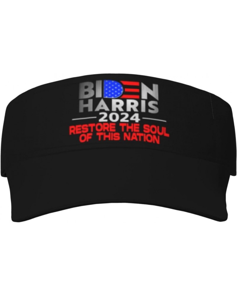 Joe Biden Kamala Harris Restore The Soul of This Nation Visor Cap Adjustable Uv Protection Sun Visor Hats Empty Top Baseball ...