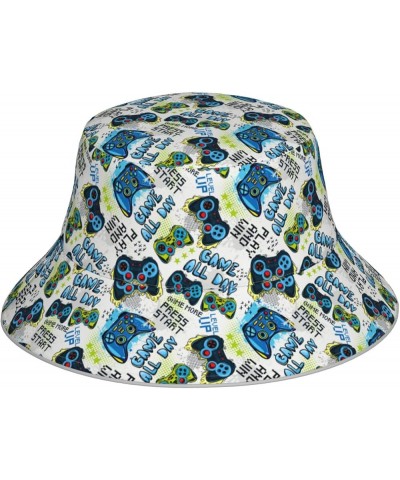 Game Play Women's Bucket Hats Unisex Double-Side-Wear Reversible Bucket Hat with Reflective Strips Game All Day $10.79 Bucket...