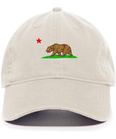 California Bear Baseball Cap Embroidered Cotton Adjustable Dad Hat Putty $12.87 Baseball Caps